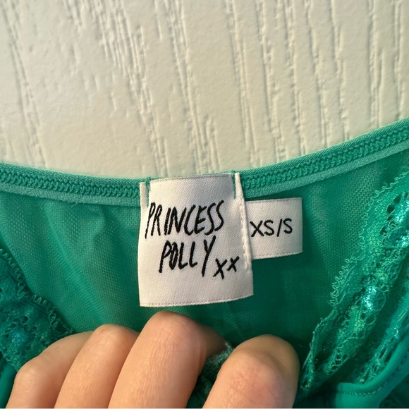 Green corset crop top - Picture 2 of 4